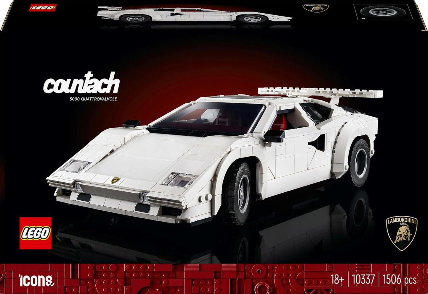 LEGO - Icons - Lamborghini Countach 5000 Quattrovalvole (10337.)