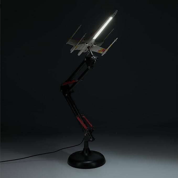 Star Wars X Wing Posable Desk Light, 15cm (5.9") Wide Replica Ship with LED Lighting, Powered by Included USB Cable | Paladone