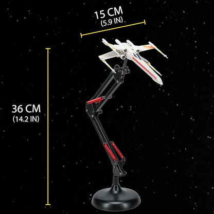 Star Wars X Wing Posable Desk Light, 15cm (5.9") Wide Replica Ship with LED Lighting, Powered by Included USB Cable | Paladone