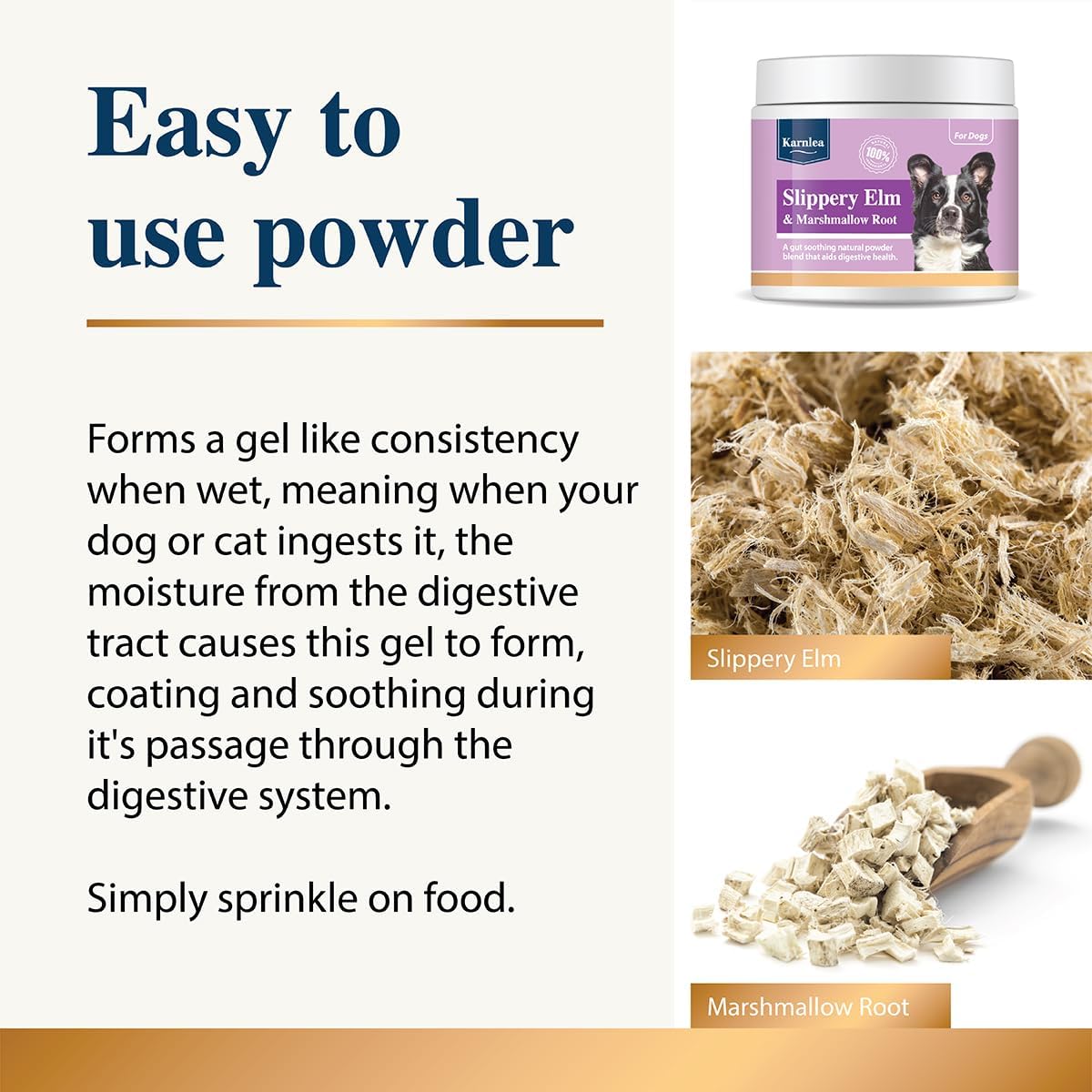 KARNLEA Slippery Elm & Marshmallow Root Powder 100g