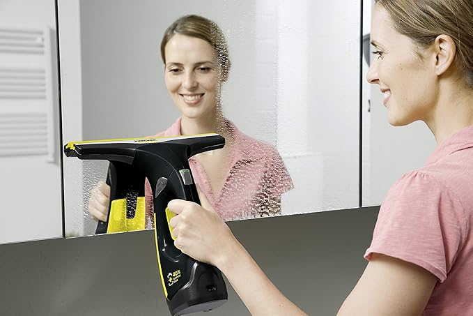Kärcher WV 2 Premium Black Edition – Cordless Window Vacuum Cleaner Kit (35 min Battery, 2 Nozzles, Spray Bottle & Cleaner)