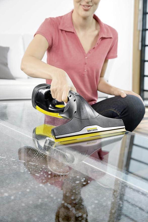 Kärcher WV 2 Premium Black Edition – Cordless Window Vacuum Cleaner Kit (35 min Battery, 2 Nozzles, Spray Bottle & Cleaner)